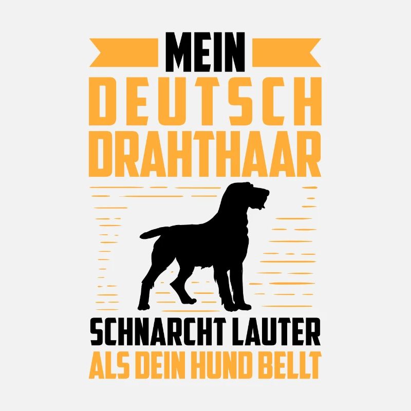 Deutsch Drahthaar schnarcht lauter Jagdhund