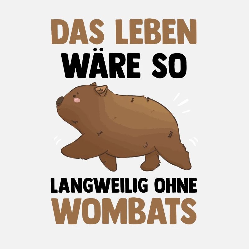 Wombat langweilig ohne Australien Beuteltier