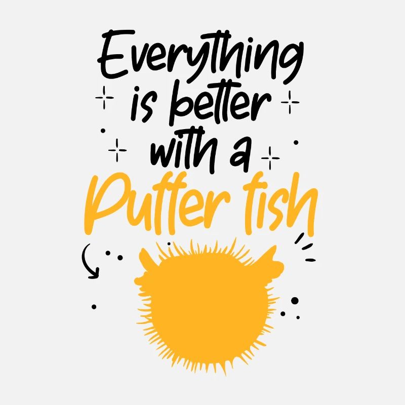Everything is better with pufferfish aquarium