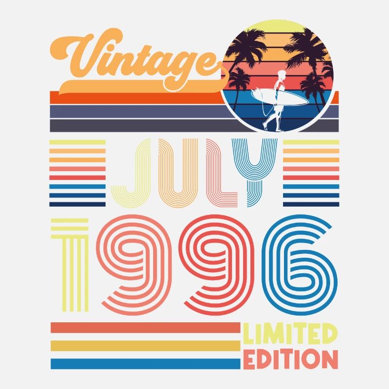 Geburtstag Juli 1996. Geschenk Juli 1996.