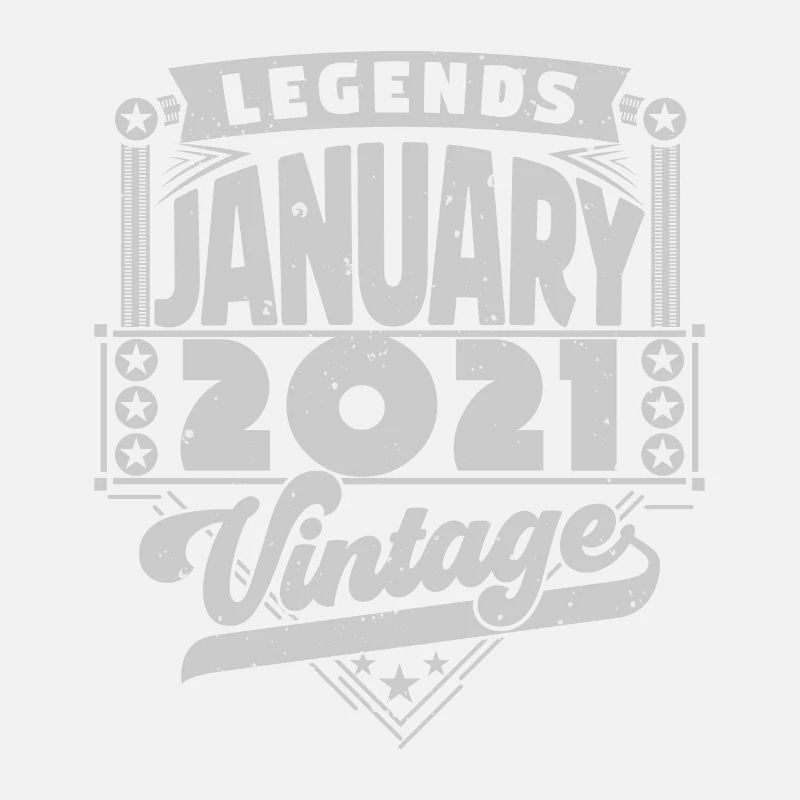 Vintage-Geburtstag Januar 2021, Januar 2021.