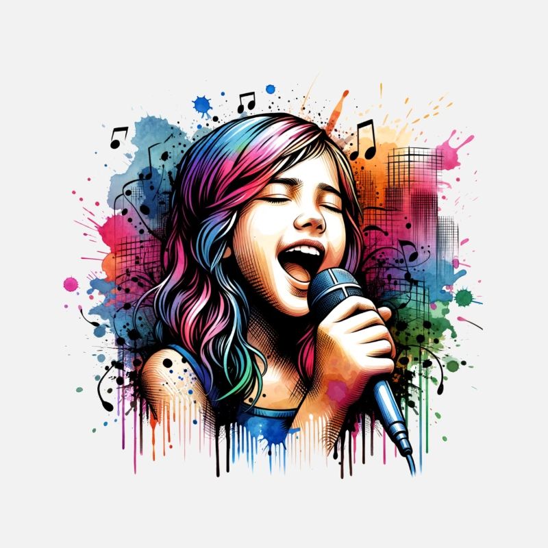 Mädchen, die gerne singen