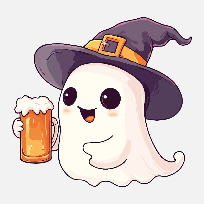 Halloween Ghost Ghost Beer Alcohol Funny