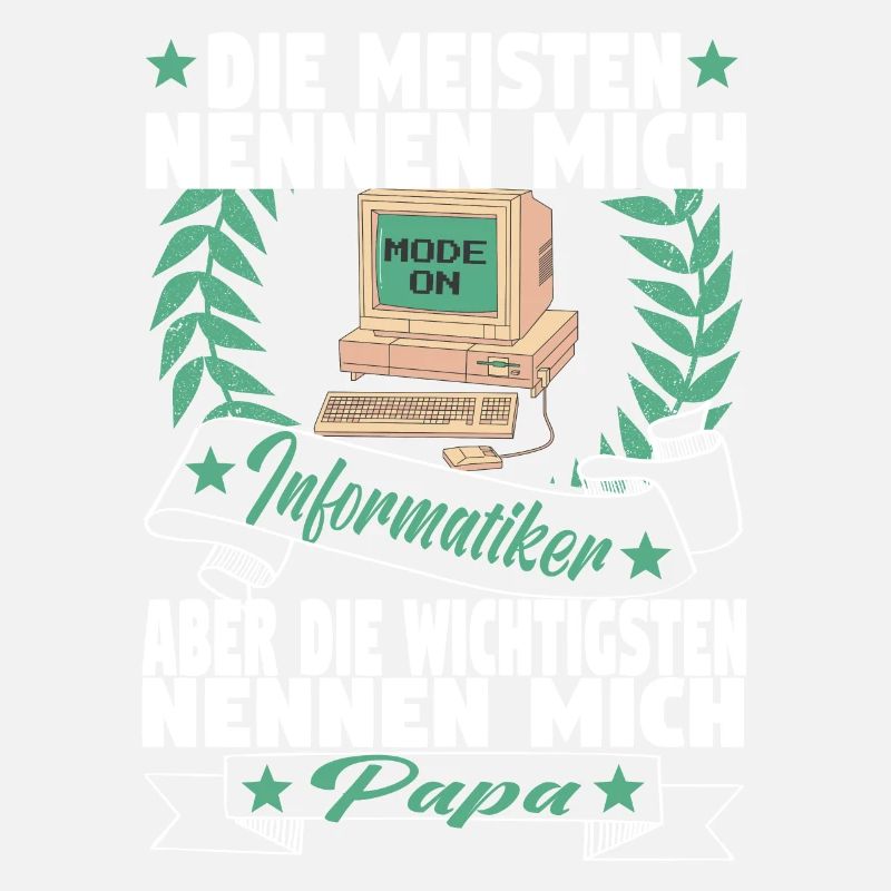 Informatiker Computer Vater Papa Programmierer