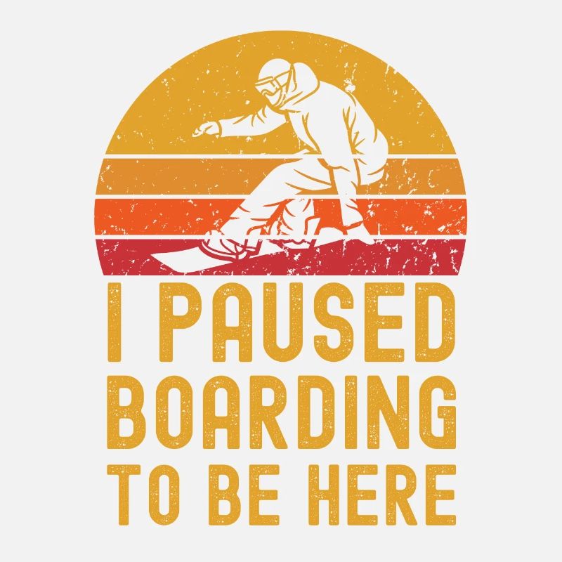 Snowboarden retro vintage