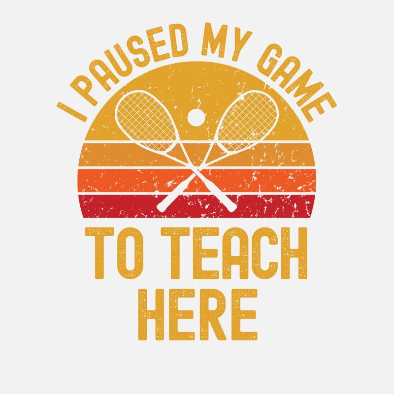 Squash et professeur rétro vintage
