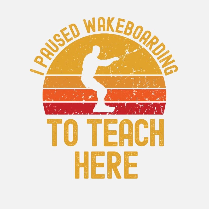 Professeur wakeboard rétro