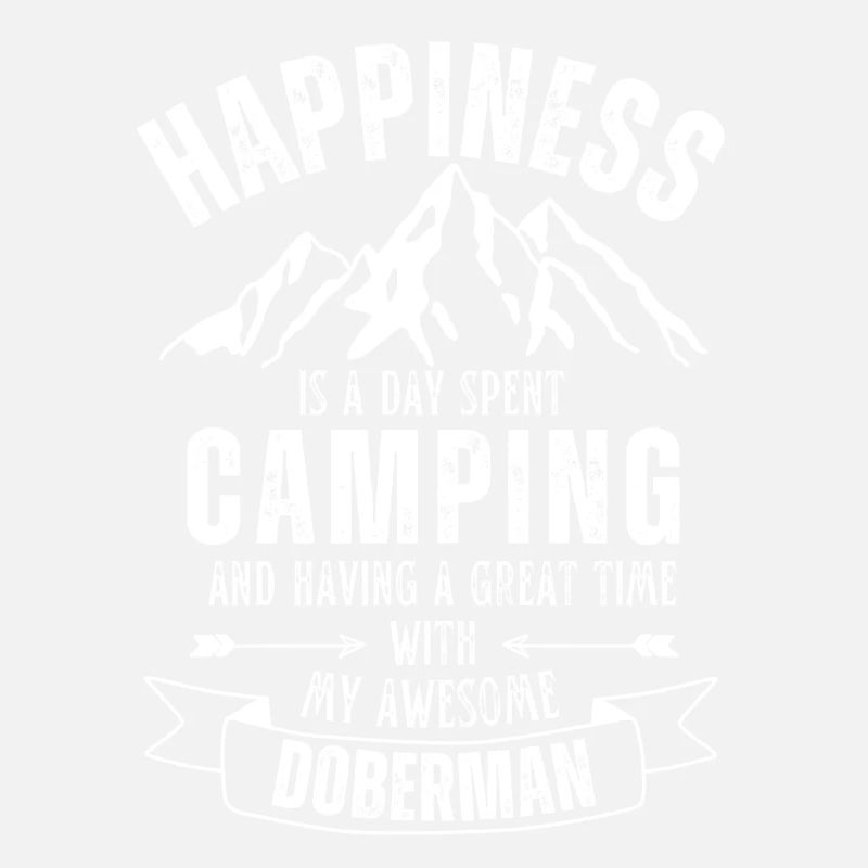 Camping und Dobermann