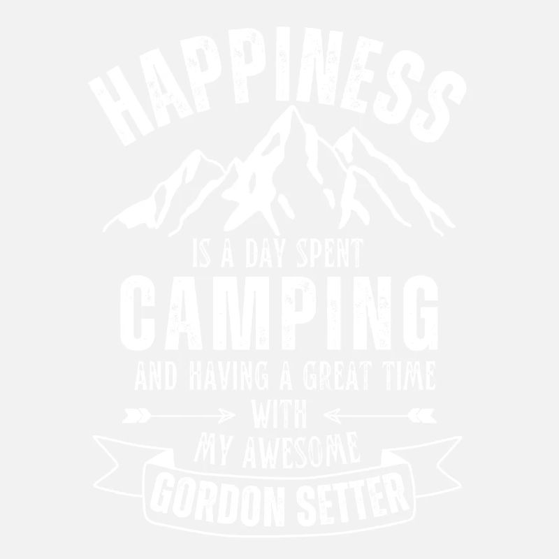 Camping and Gordon-Setter