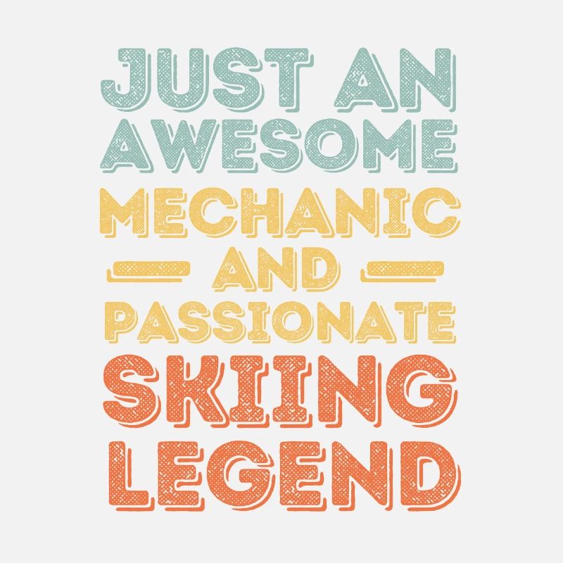 Mechanic skiing retro