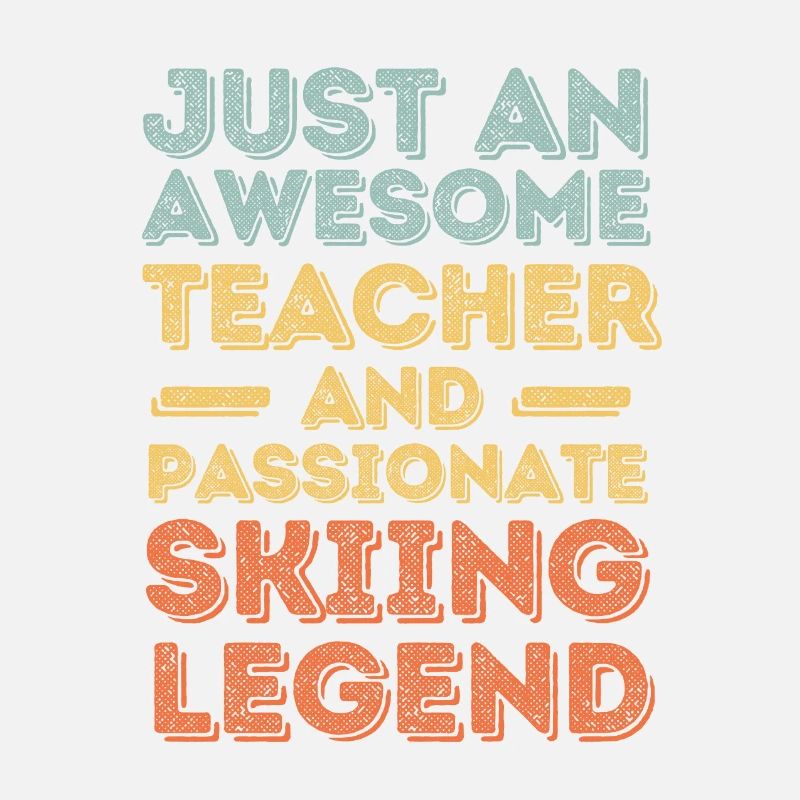 Instructor skiing retro