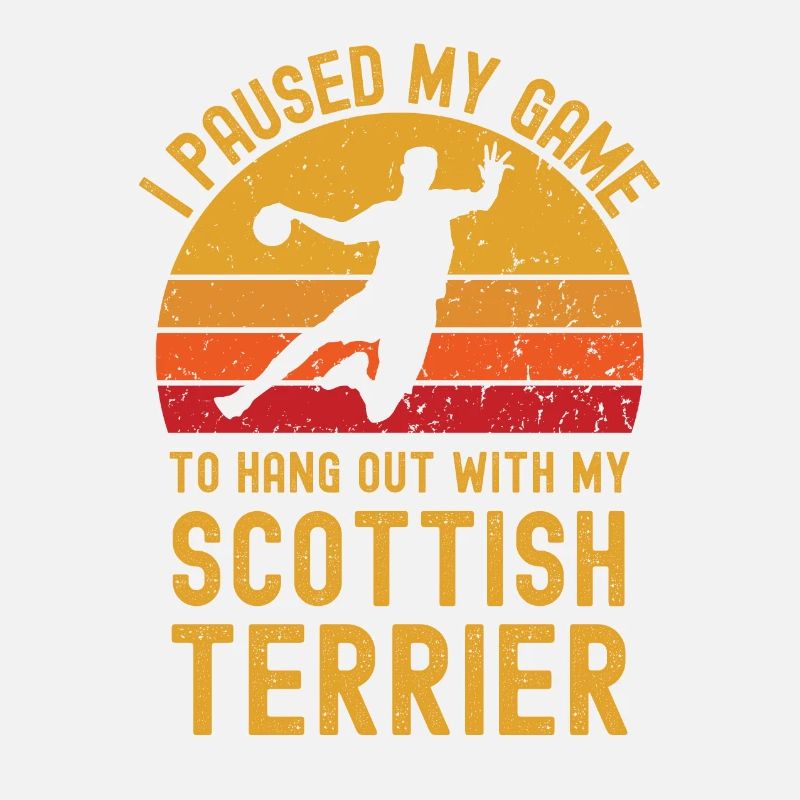 Handball und Scottish-Terrier