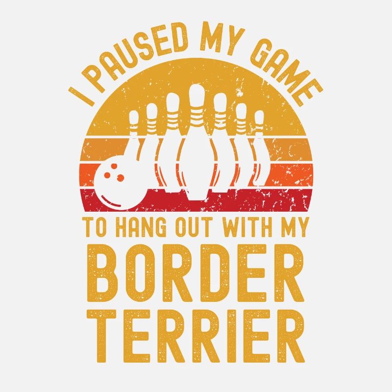 Bowling und Border-Terrier