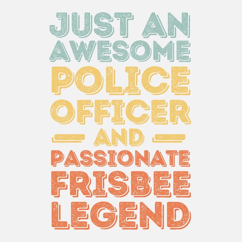 Policeman Frisbee retro