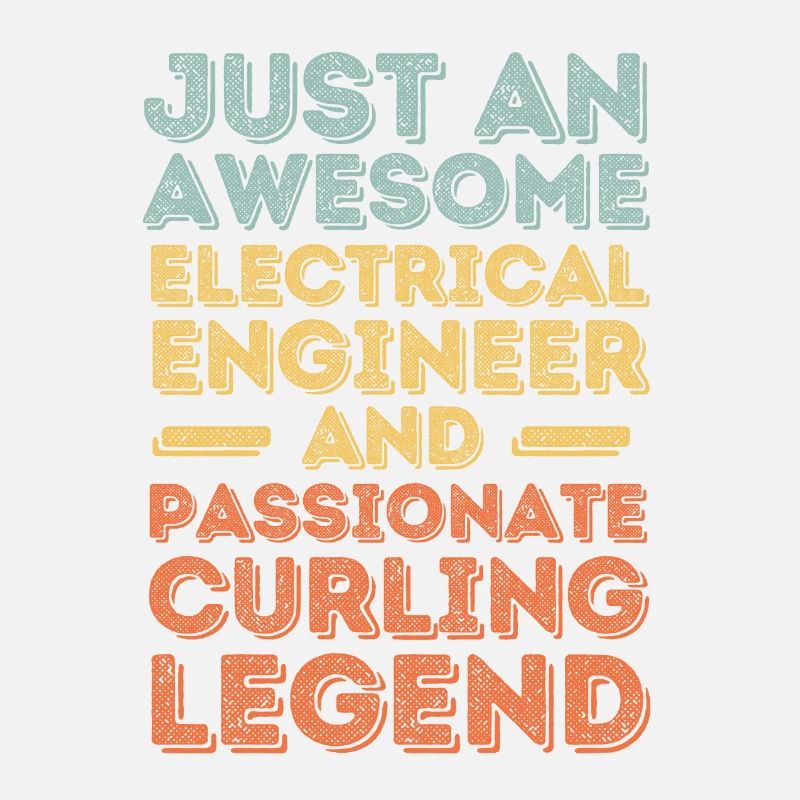 Electrical Engineer Curling retro