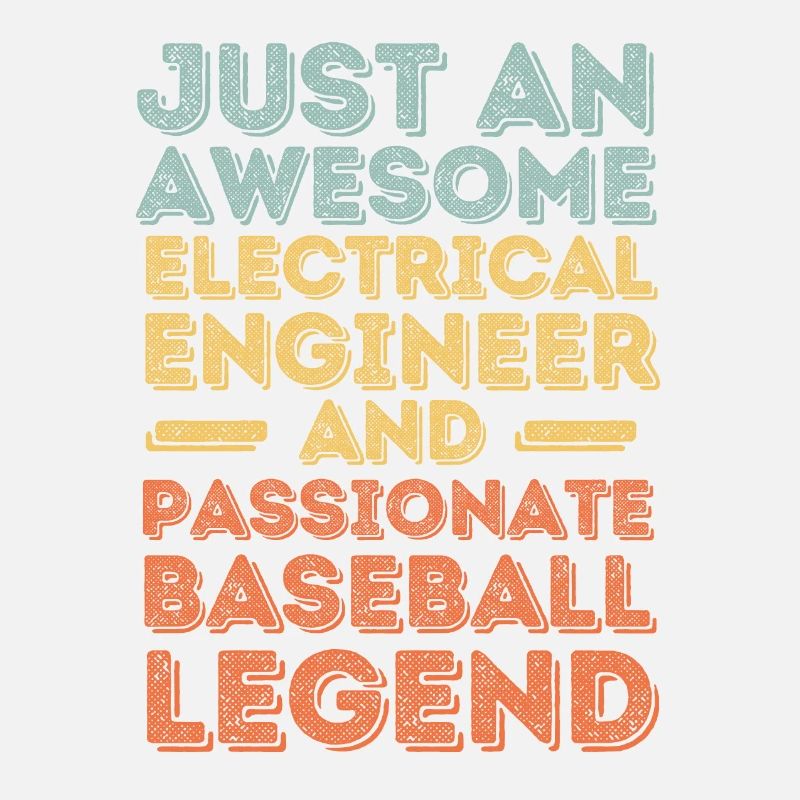 Electrical engineer baseball retro