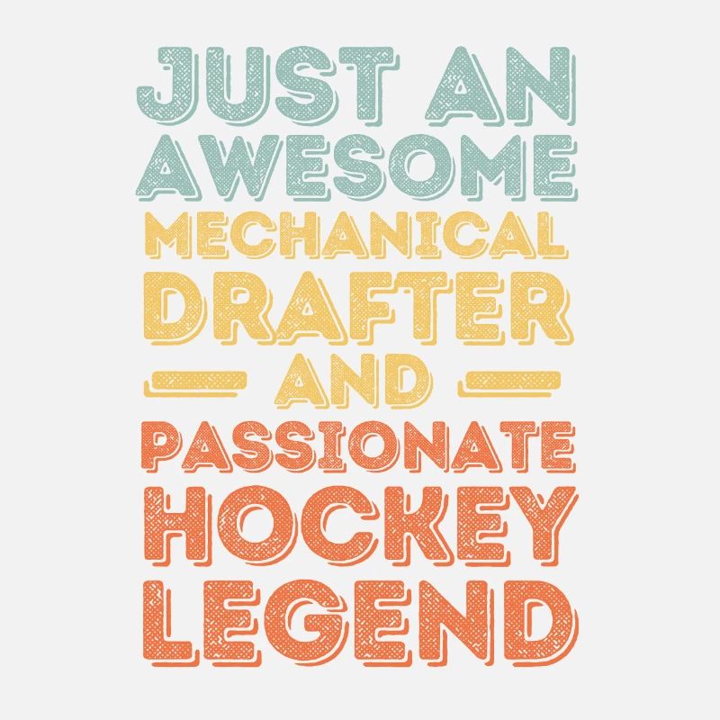 Technischer-Zeichner Hockey retro