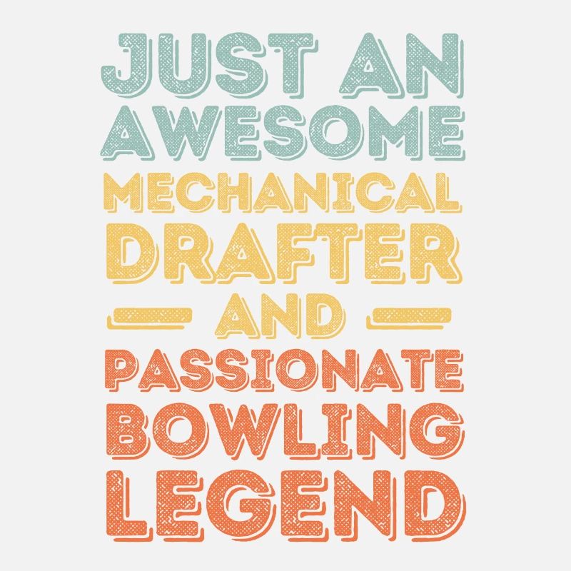 Technical draughtsman bowling retro