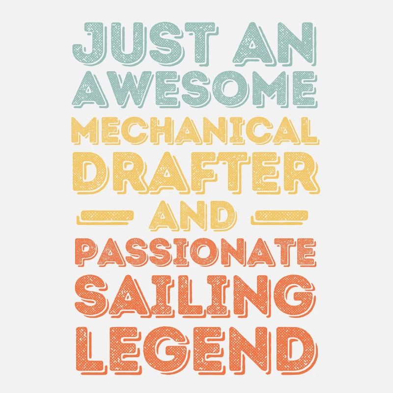 Technical draughtsman sailing retro