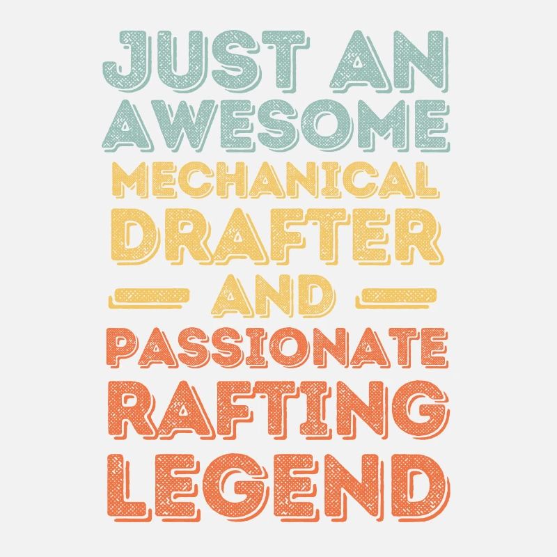 Technical draughtsman rafting retro