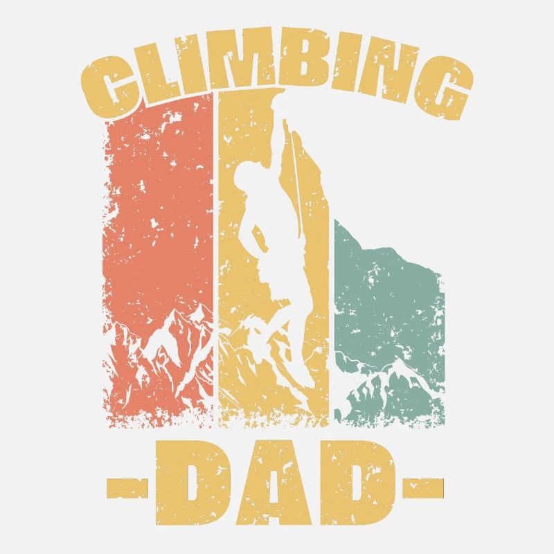 Climbing dad retro