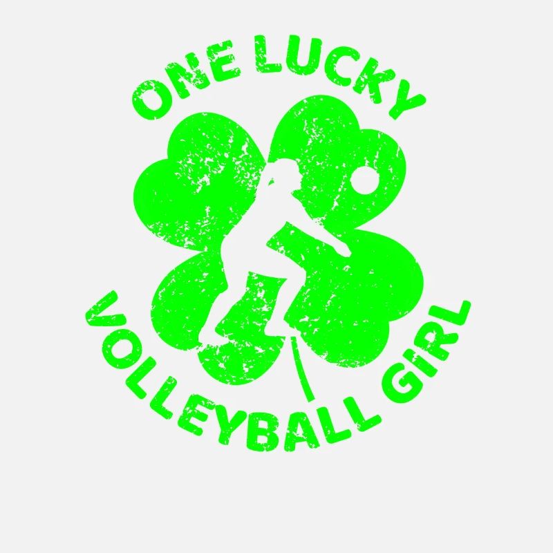 Volleyball St. Patrick's day shamrock