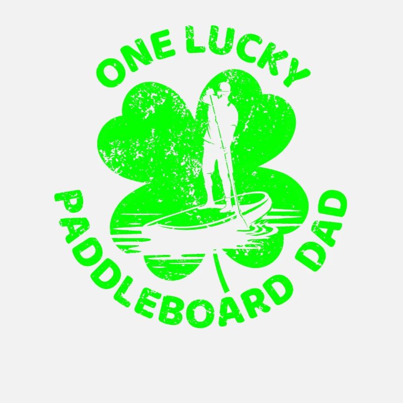 Paddleboard St. Patrick's day shamrock