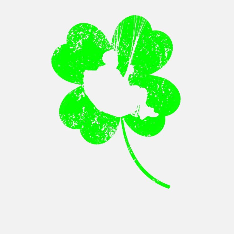 Paragliding St. Patrick's day shamrock