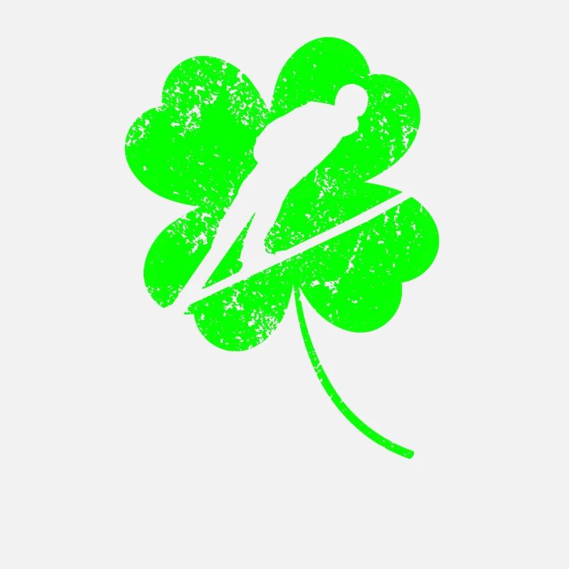 Skispringen St. Patrick's Day Kleeblatt