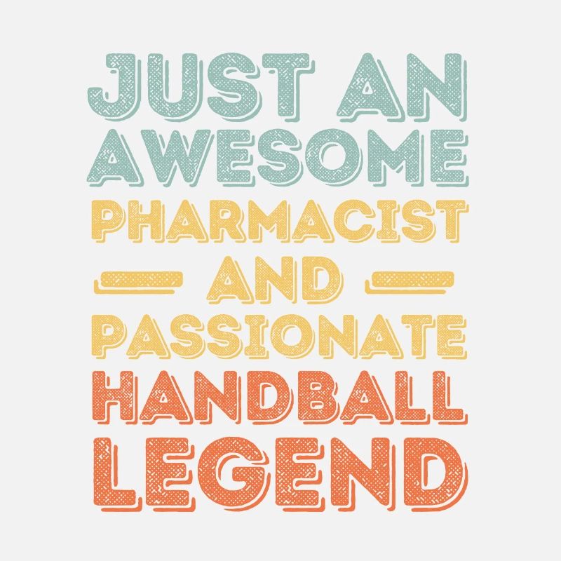 Pharmacist Handball legend retro