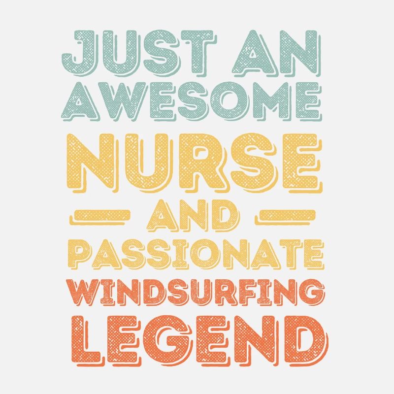 Krankenschwester Windsurf Legende retro