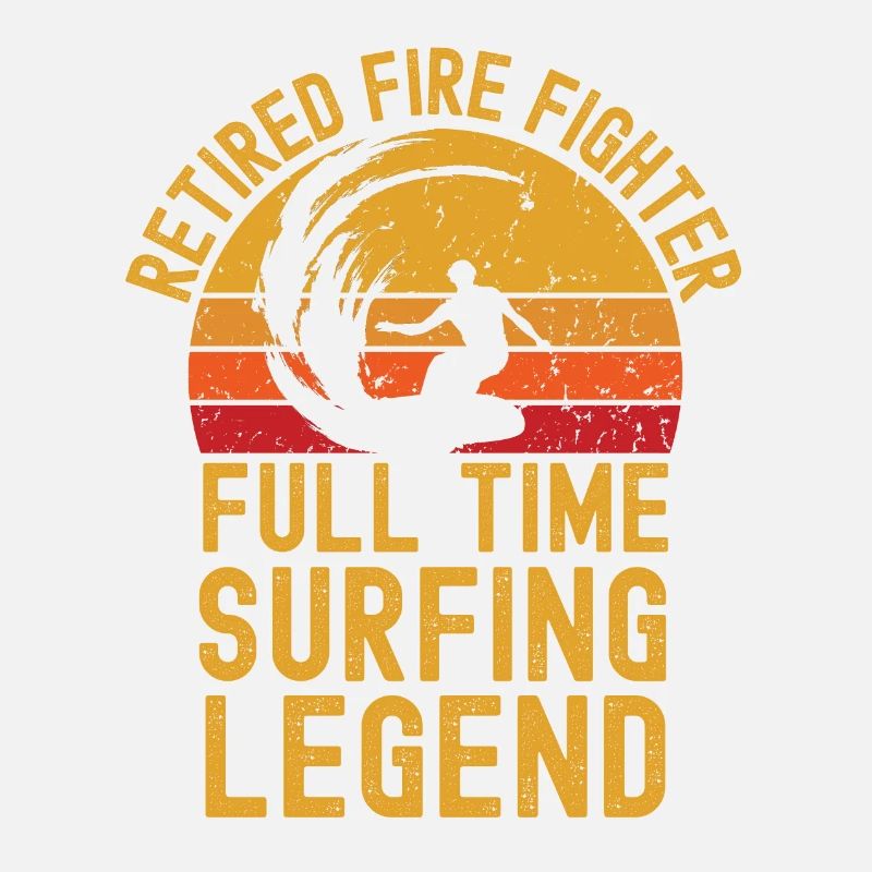 Retired fire fighter surfing legend