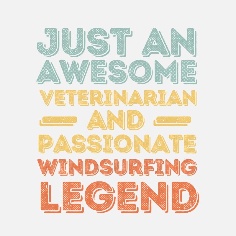 Tierarzt Windsurfen Legende retro