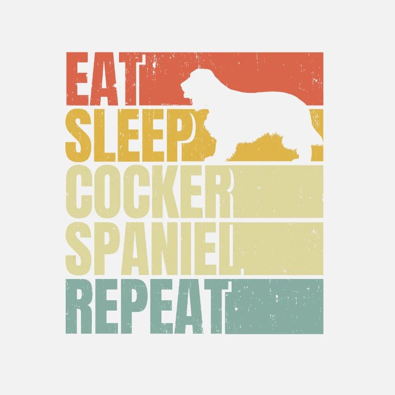 Manger dormir Cocker-épagneul répéter