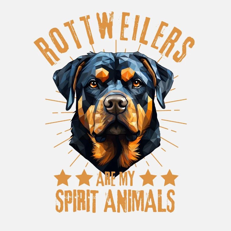 Rottweiler Lover Geometry Rottweiler Art