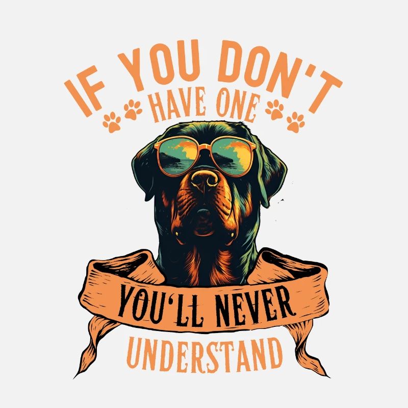 Rottweiler with sunglasses