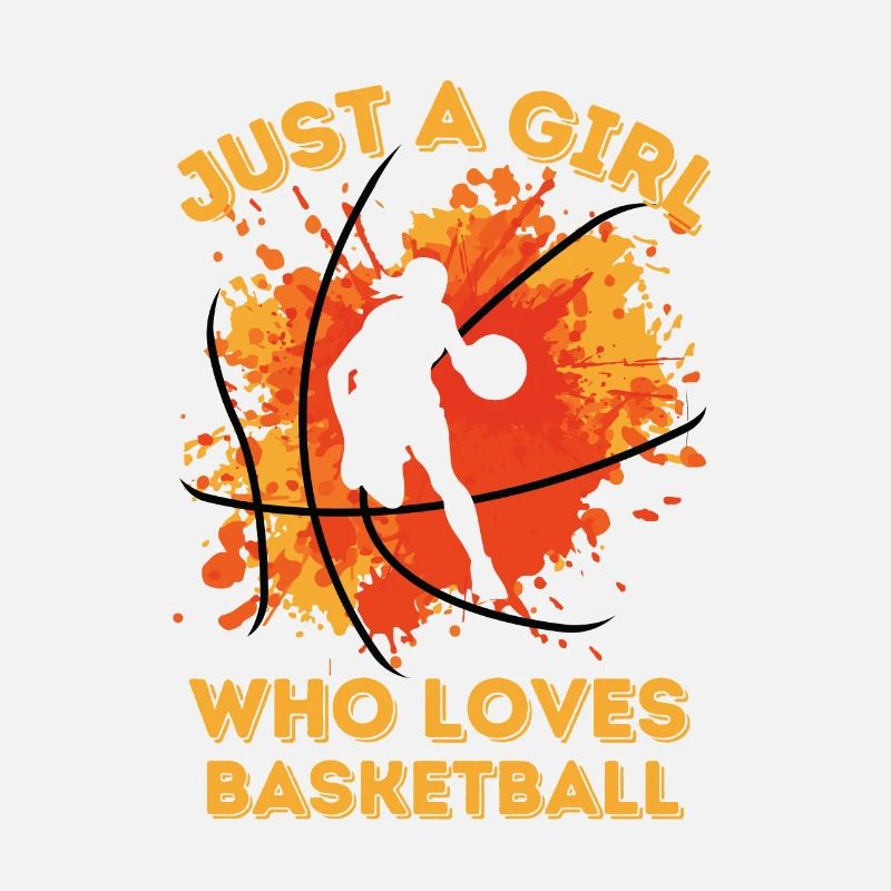 Basketball Frauen Mädchen Farbklecks Farbspritzer