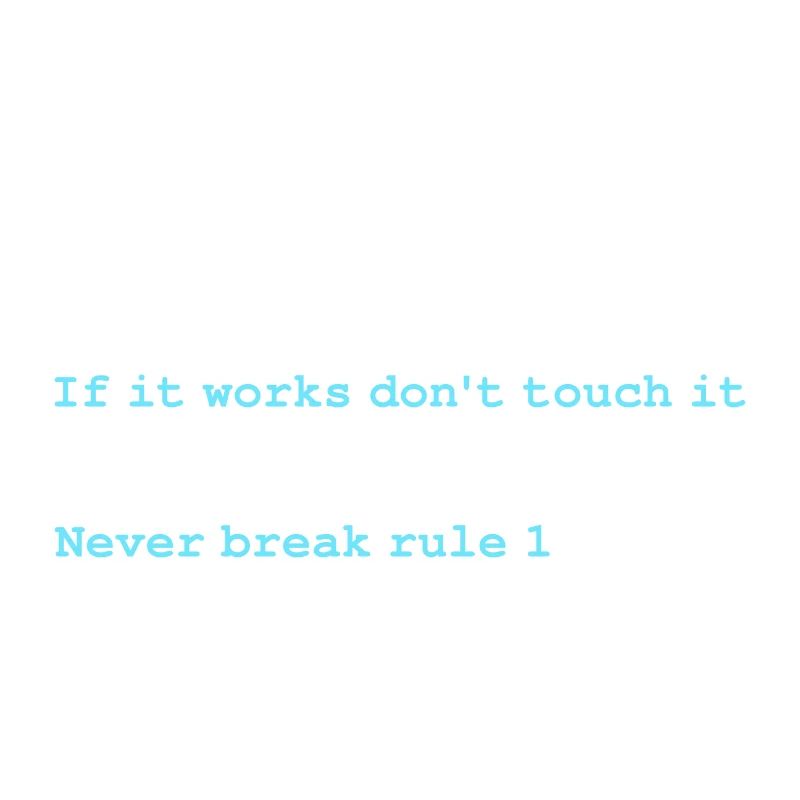 Rules of programming
