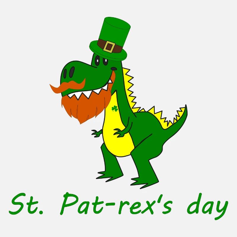 T-rex for St. Patrick's Day