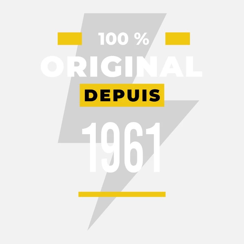 100 % original depuis 1961 CADEAU Anniversaire