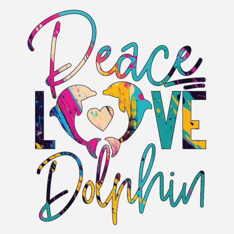 Dolphin Peace Love Dolphin