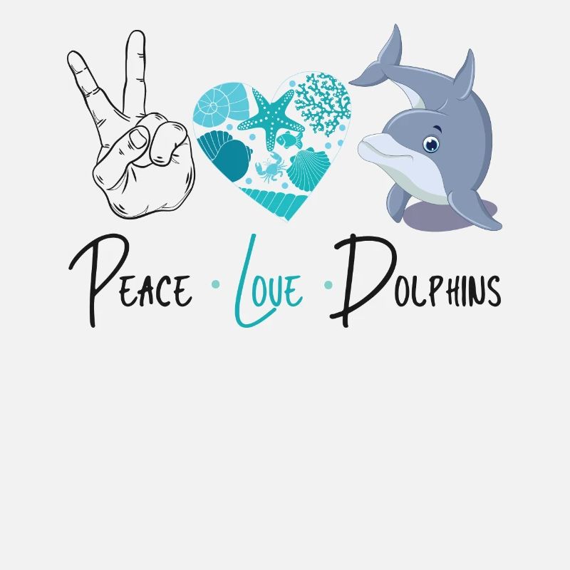 Dolphin Peace Love Dolphin