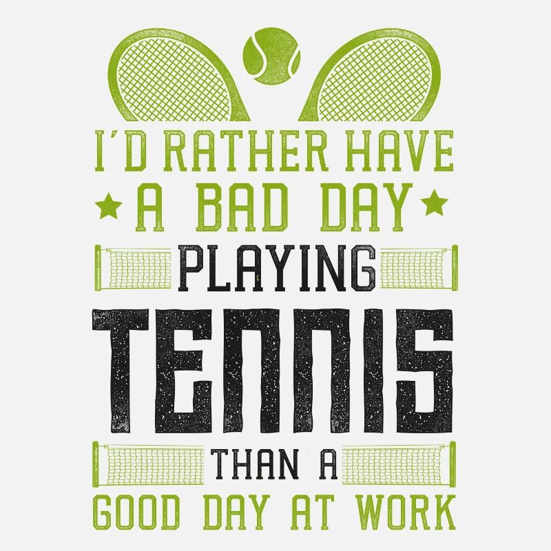 Funny Tennis Player Racket I'd