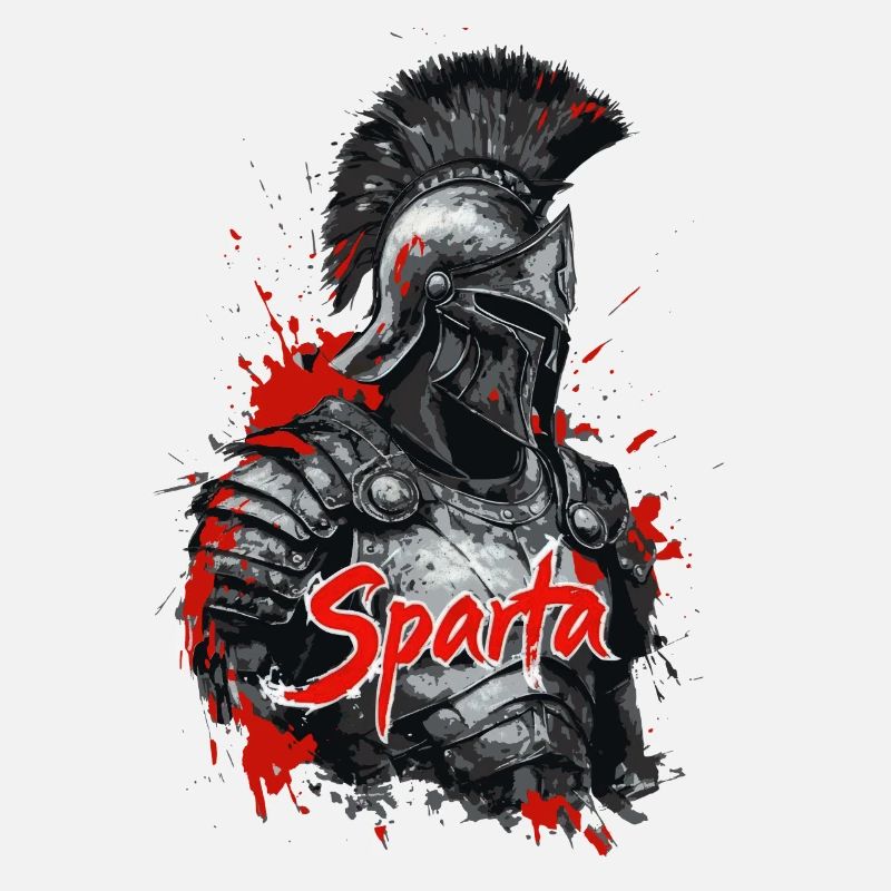 Spartan Soldier - Splatter Design