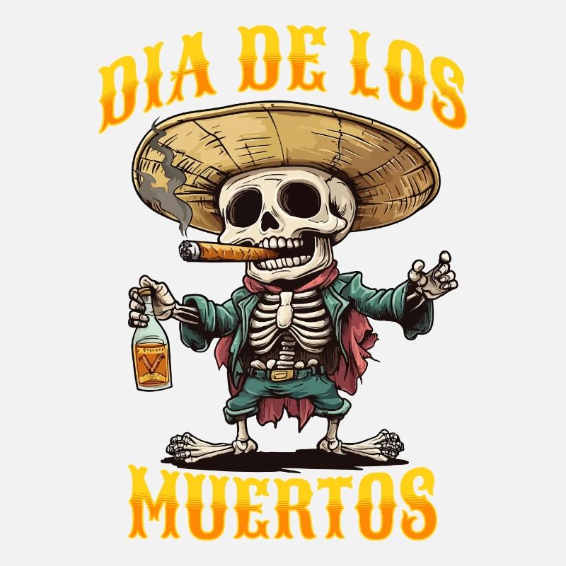 Dia De Los Muertos Skull Skull Tequilla