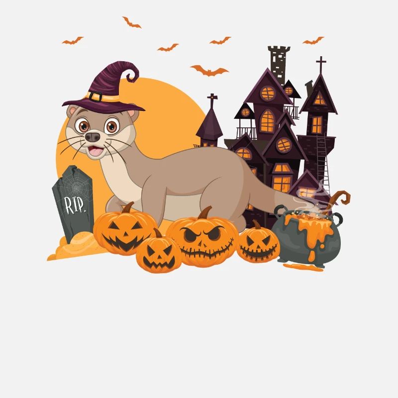 Otter Halloween Pumpkin