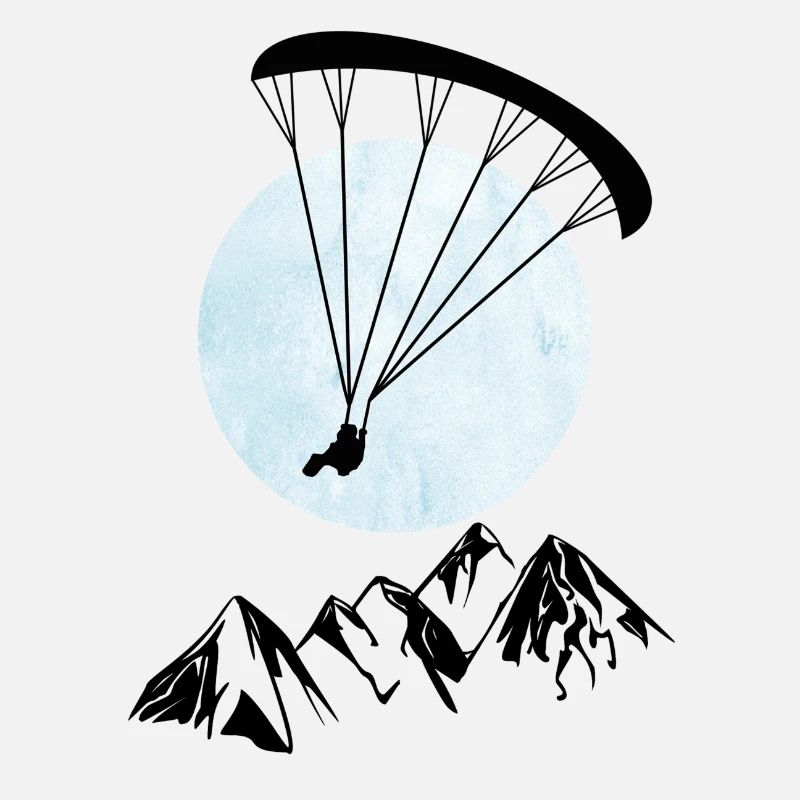 Paragliding über Berge