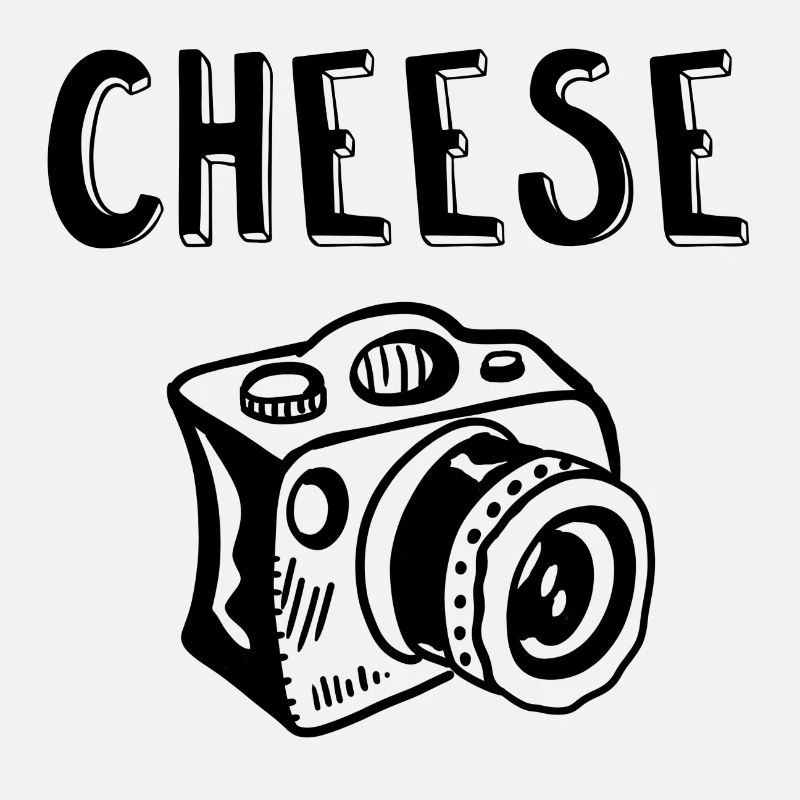 Say Cheese Camera Photographer Comic Gift Art