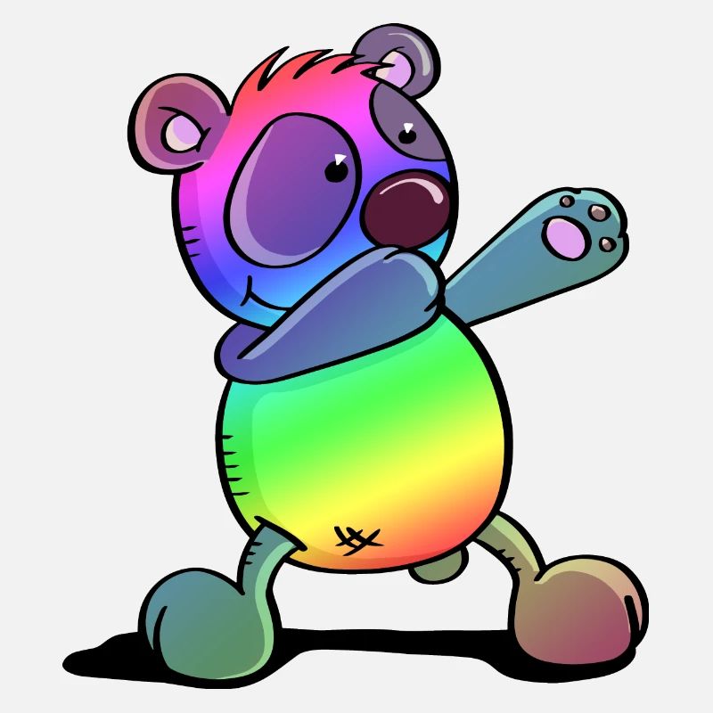 Bunter Pandabär - Dab Dance - Dabbing - Panda