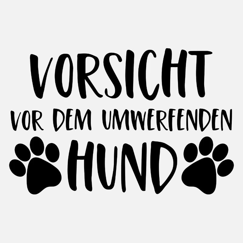Vorsicht vor dem umwerfenden Hund